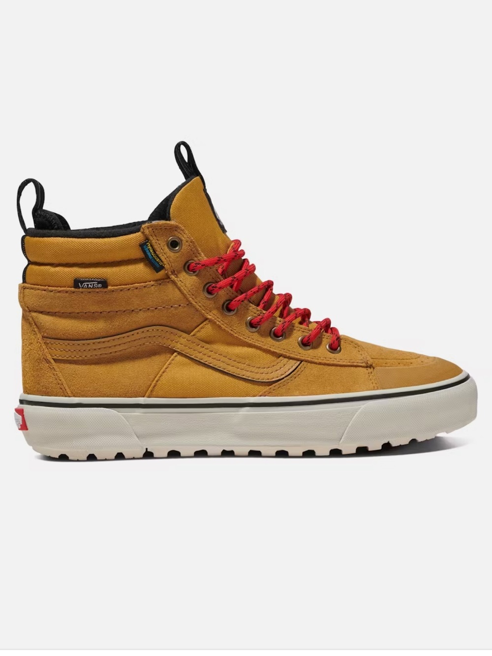 VANS Sk8-Hi MTE Hydroguard Tan & Red Lace Shoes